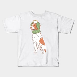 Cozy Brittany Spaniel Kids T-Shirt